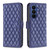 Samsung Galaxy A37 5G Diamond Lattice Wallet Flip Leather Phone Case - Blue