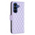 Samsung Galaxy A37 5G Diamond Lattice Wallet Flip Leather Phone Case - Purple