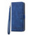 Samsung Galaxy A37 5G Dierfeng Dream Line TPU Hybrid PU Leather Phone Case - Blue