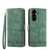 Samsung Galaxy A37 5G Dierfeng Dream Line TPU Hybrid PU Leather Phone Case - Green