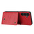 Samsung Galaxy A37 5G Double Buckle Card Slots Magnetic Phone Case - Red