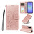 Samsung Galaxy A37 5G Embossed Heart Dog RFID Blocking Wallet Leather Phone Case - Rose Gold