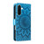 Samsung Galaxy A37 5G Embossed Sunflower Pattern Flip Leather Phone Case - Blue