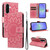 Samsung Galaxy A37 5G Embossed Sunflower Pattern Flip Leather Phone Case - Pink