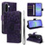 Samsung Galaxy A37 5G Embossed Sunflower Pattern Flip Leather Phone Case - Purple