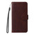Samsung Galaxy A37 5G ENKAY Card Wallet Calf Texture Leather Phone Case with Screen Film - Brown