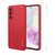 Samsung Galaxy A37 5G ENKAY Liquid Silicone Soft Shockproof Phone Case with Large Arc Edge Film - Red