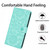 Samsung Galaxy A37 5G Floral Embossed Pattern Leather Phone Case - Light Green