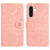 Samsung Galaxy A37 5G Floral Embossed Pattern Leather Phone Case - Pink