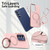 Samsung Galaxy A37 5G Gen1.5 Pivot Ring Holder TPU Hybrid PC Phone Case - Pink