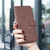 Samsung Galaxy A37 5G Geometric Pattern RFID Leather Phone Case - Brown