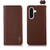 Samsung Galaxy A37 5G KHAZNEH Nappa Top Layer Cowhide Leather Phone Case - Brown
