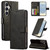 Samsung Galaxy A37 5G LC.IMEEKE Calf Texture Leather Phone Case - Black