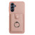 Samsung Galaxy A37 5G Litchi Texture Drawing Card Bag Ring Holder Phone Case - Rose Gold