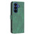 Samsung Galaxy A37 5G Magnetic Buckle Rhombus Texture Leather Phone Case - Green