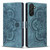 Samsung Galaxy A37 5G Mandala Embossed Retro Frosted Leather Phone Case - Blue