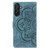 Samsung Galaxy A37 5G Mandala Embossed Retro Frosted Leather Phone Case - Blue