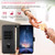 Samsung Galaxy A37 5G Metal Bow Leather Phone Case with Hand Strap - Black