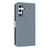 Samsung Galaxy A37 5G Metal Bow Leather Phone Case with Hand Strap - Light Blue