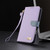 Samsung Galaxy A37 5G Metal Bow Leather Phone Case with Hand Strap - Purple