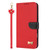 Samsung Galaxy A37 5G Metal Bow Leather Phone Case with Hand Strap - Red