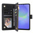 Samsung Galaxy A37 5G Multifunctional Frosted Zipper Wallet Leather Phone Case - Black