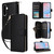 Samsung Galaxy A37 5G Nine-card Slots Zipper Wallet Bag Leather Phone Case - Black