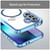 Samsung Galaxy A37 5G PC Hybrid TPU Airbag Shockproof MagSafe Phone Case - Transparent Blue