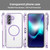 Samsung Galaxy A37 5G PC Hybrid TPU Airbag Shockproof MagSafe Phone Case - Transparent Purple