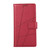 Samsung Galaxy A37 5G PU Genuine Leather Texture Embossed Line Phone Case - Red
