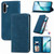 Samsung Galaxy A37 5G Retro Skin Feel Magnetic Leather Phone Case - Blue