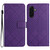 Samsung Galaxy A37 5G Rhombic Grid Texture Leather Phone Case - Purple