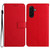 Samsung Galaxy A37 5G Rhombic Grid Texture Leather Phone Case - Red
