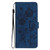 Samsung Galaxy A37 5G Rose Flower Embossing Pattern Leather Phone Case - Dark Blue