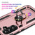 Samsung Galaxy A37 5G Shockproof TPU + PC Phone Case with Holder - Rose Gold