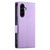 Samsung Galaxy A37 5G Side Buckle Magnetic Frosted Leather Phone Case - Purple