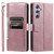 Samsung Galaxy A37 5G Simple 6-Card Wallet Leather Phone Case - Rose Gold
