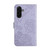 Samsung Galaxy A37 5G Skin Feel Butterfly Embossed Flip Leather Phone Case - Purple