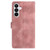 Samsung Galaxy A37 5G Skin Feel Embossed Feather Leather Phone Case - Pink