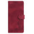 Samsung Galaxy A37 5G Skin Feel Embossed Feather Leather Phone Case - Red