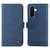 Samsung Galaxy A37 5G Skin Feel Life Tree Metal Button Leather Phone Case - Blue