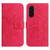 Samsung Galaxy A37 5G Skin Feel Sun Flower Embossed Flip Leather Phone Case with Lanyard - Rose Red