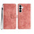 Samsung Galaxy A37 5G Skin-feel Embossed Butterfly Leather Phone Case - Pink