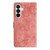 Samsung Galaxy A37 5G Skin-feel Embossed Butterfly Leather Phone Case - Pink