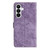 Samsung Galaxy A37 5G Skin-feel Embossed Butterfly Leather Phone Case - Purple