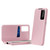 Samsung Galaxy A37 5G Smart View Window Leather Phone Case with Card Slot - Pink