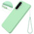 Samsung Galaxy A37 5G Solid Color Liquid Silicone Dropproof Full Coverage Phone Case - Green