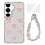 Samsung Galaxy A37 5G Sparkling IMD Colorful Bow Phone Case with Bracelet - Glitter Transparent