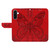 Samsung Galaxy A37 5G Swallowtail Butterfly Embossed Leather Phone Case - Red