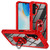 Samsung Galaxy A37 5G TPU + PC Lens Protection Phone Case with Ring Holder - Red